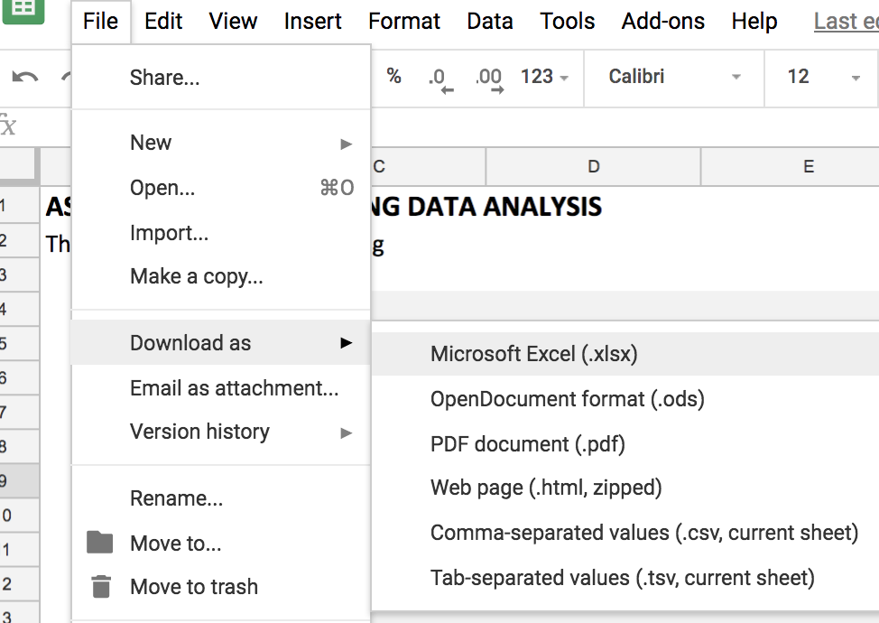 Download as Microsoft Excel.